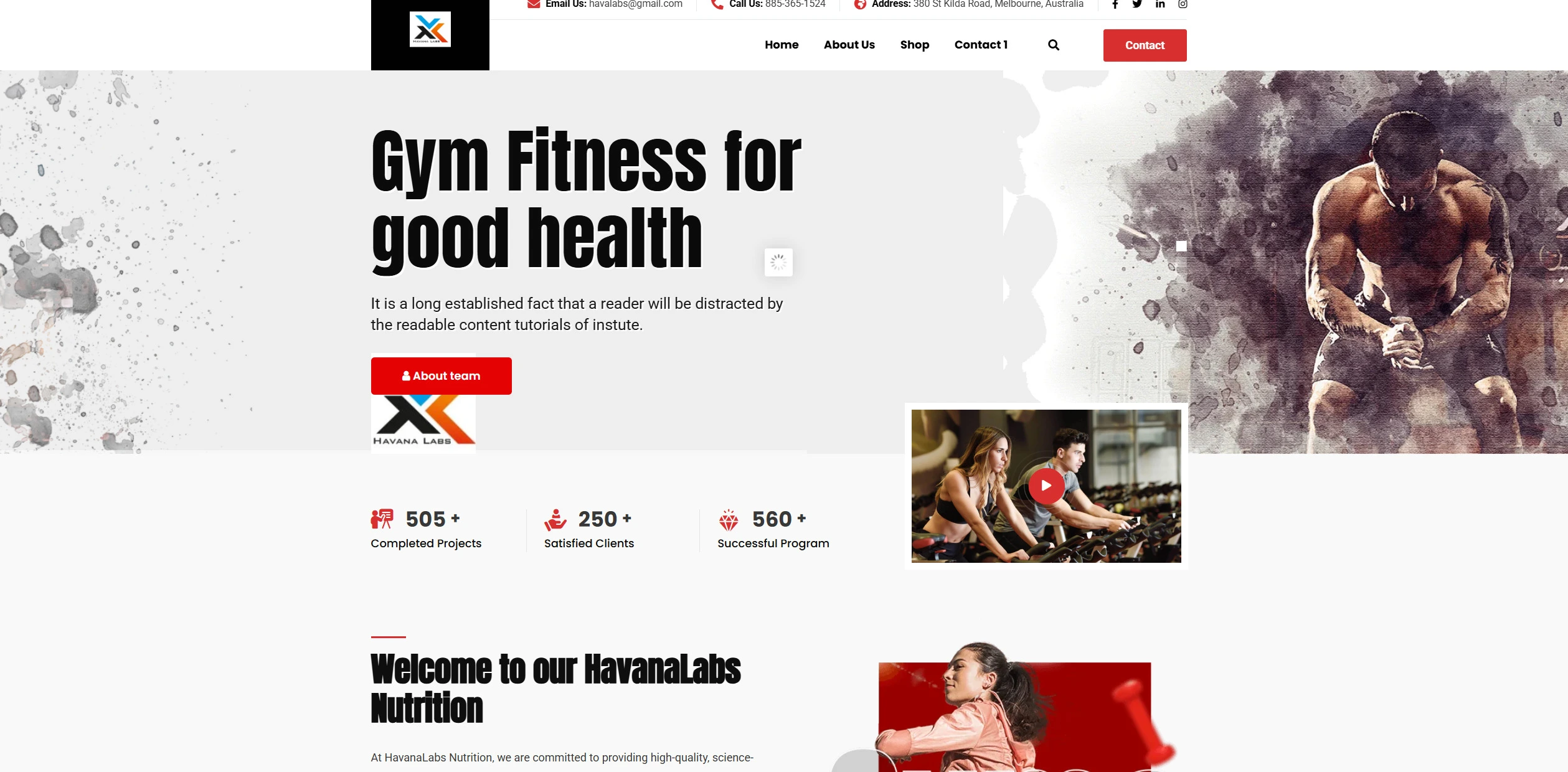 Gym Website